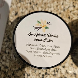 All-Natural MADAGASCAR BOURBON Single-Origin Vanilla Bean Paste (2 oz. jar, 1-year aged)