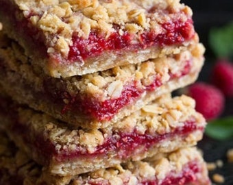 Raspberry Crumb Bars