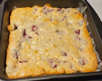 White Chocolate Raspberry Brownies