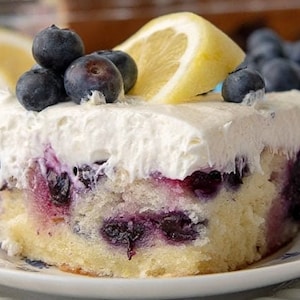 Whole Lemon Blueberry Cake with Whipped Cream Cheese Frosting *READ DESCRIPTION*