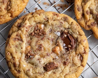 Chocolate Toffee Bar Cookies