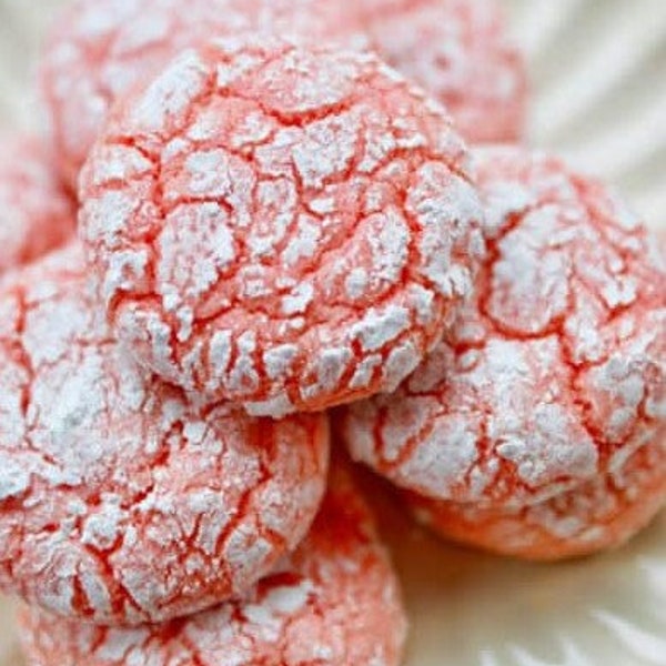 Cherry Blossom Sakura Crinkle Cookies