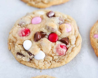 Valentine's Day M&M Cookies