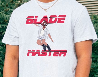 Rollerblading Shirt | Blade Master | Funny Retro Shirt | Unisex Softstyle T-Shirt | Gift For Him | White Elephant gift