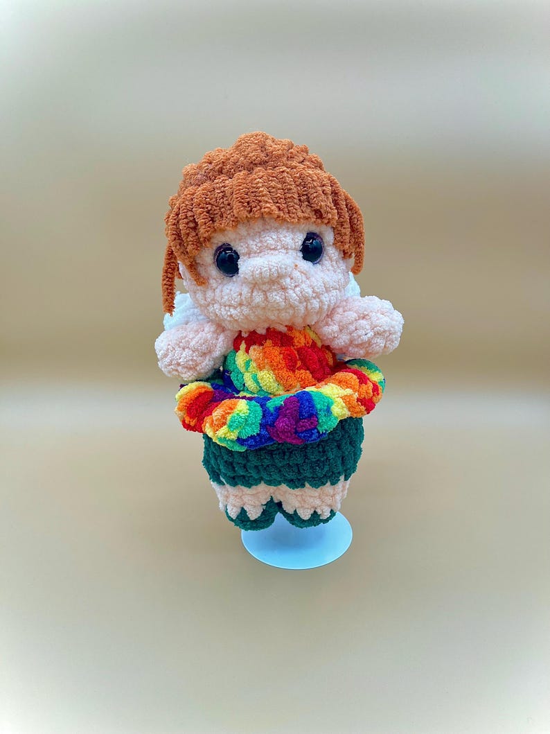 Pixie Freunde rainbow long hair