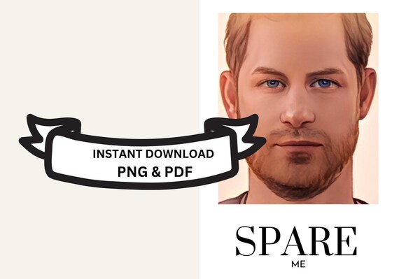Prince Harry Spare Greeting Card NOT the Book Prince Harry - Etsy