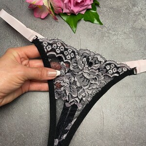 Elegant lace panties | Sexy thong panty | Lace lingerie | See through panties | Sheer underwear | Hot lingerie | Fancy knickers