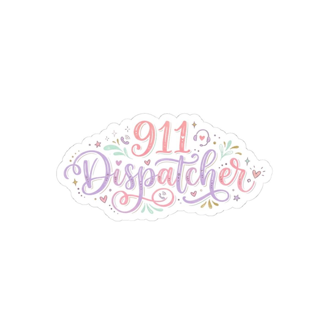 911 Dispatcher Sticker, Vinyl Decal, Emergency Services Gift - Etsy UK
