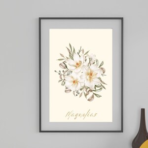 Magnolia Bouquet Art Print