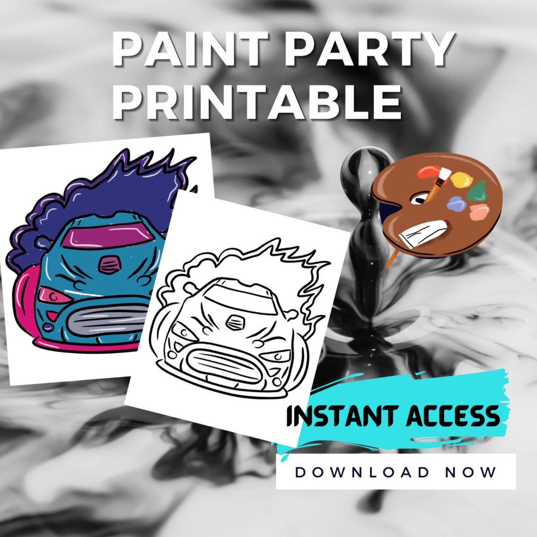 Canvas Printable Hazen Car / Pre Drawn Outline Canvas Bag/ DIY Canvas