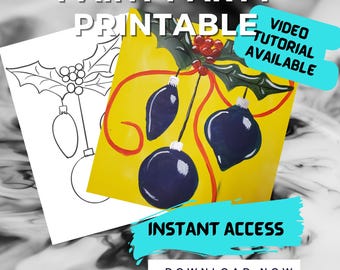 Christmas decorations Instant Download | Festive Christmas Printable | Digital Download | Holiday Wall Art | Christmas Decorations