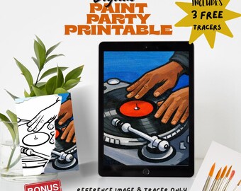 Hip Hop theme digital download | turntable the ones and twos Printable