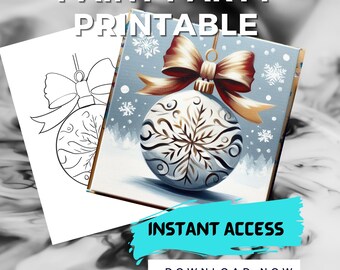 An Ornament for Christmas Instant Download | Festive Christmas Printable | Digital Download | Holiday Wall Art | Christmas Decorations