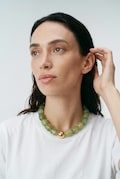 Chunky Resin Beaded Necklace – Colorful Acrylic Statement Necklace – Retro Marbled Jewelry for Women product logo