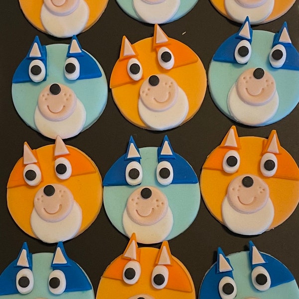 Bluey Cake Topper Fondant Etsy Australia
