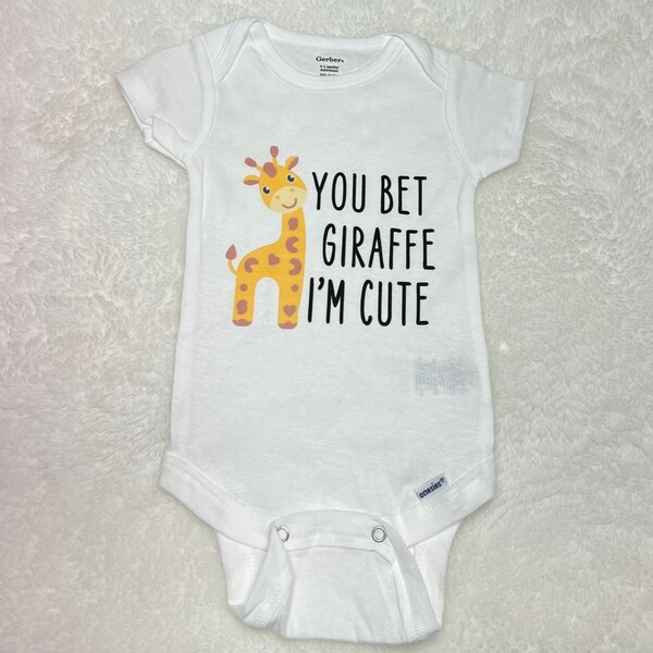 Giraffe Baby Clothes Etsy