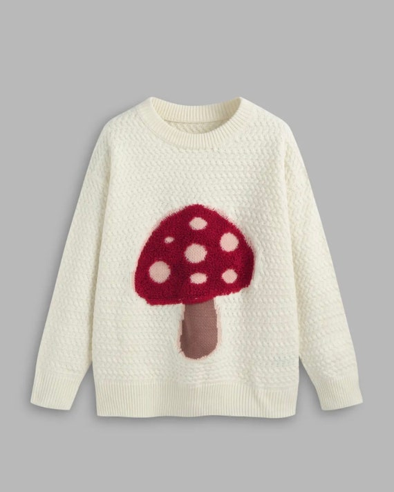 Mushroom Knitted Sweater