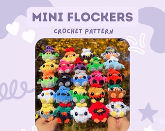 Mini Flockers - crochet pattern [NO-SEW]