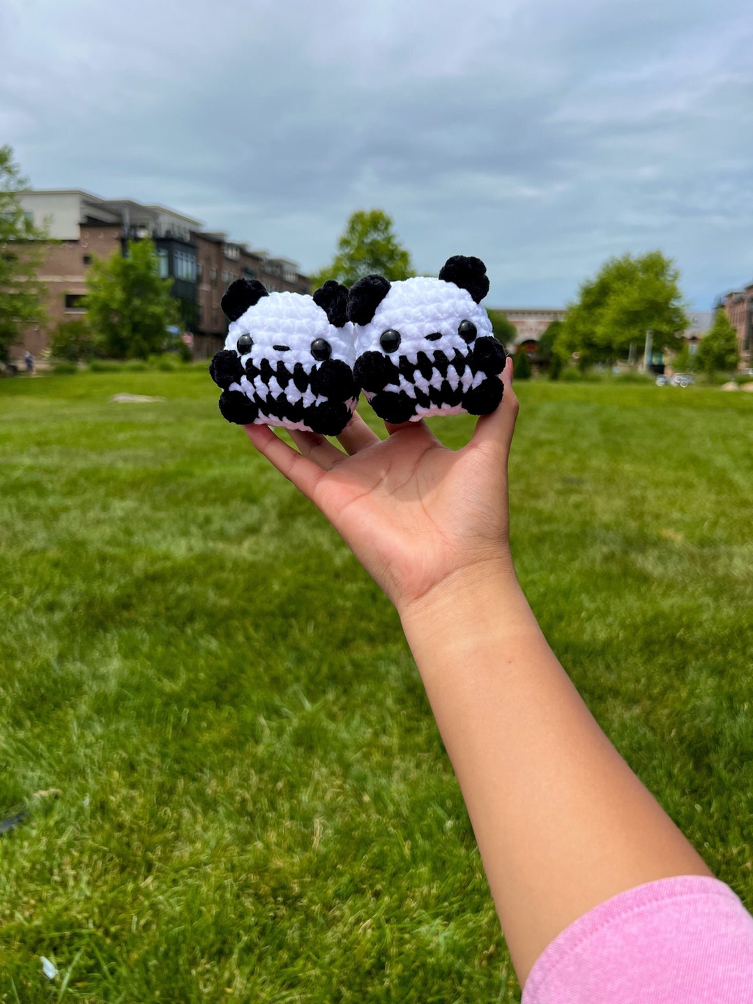 Pocket Panda Crochet Amigurumi READY TOS SHIP Etsy