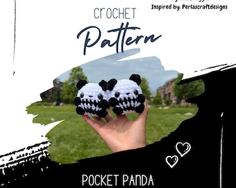 Pocket panda - free crochet pattern