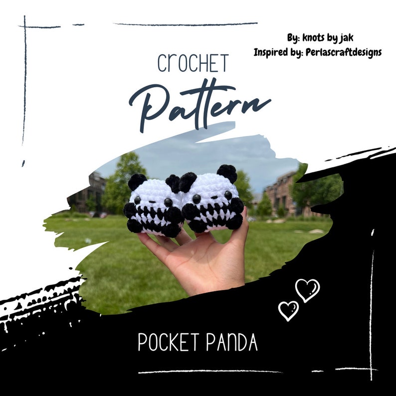 Pocket panda free crochet pattern image 1
