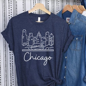 Chicago Shirt, Chicago Tshirt, Chicago Illinois Shirt, Illinois Shirt, Chicago Gift, Illinois Gift, Chicago Gift for Her