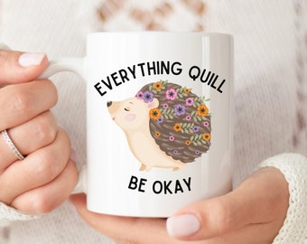 Hedgehog Gift, Hedgehog Mug, Cute Hedgehog Gift, Hedgehog Coffee Mug, Hedgehog Gifts for Women, Funny Hedgehog Mug