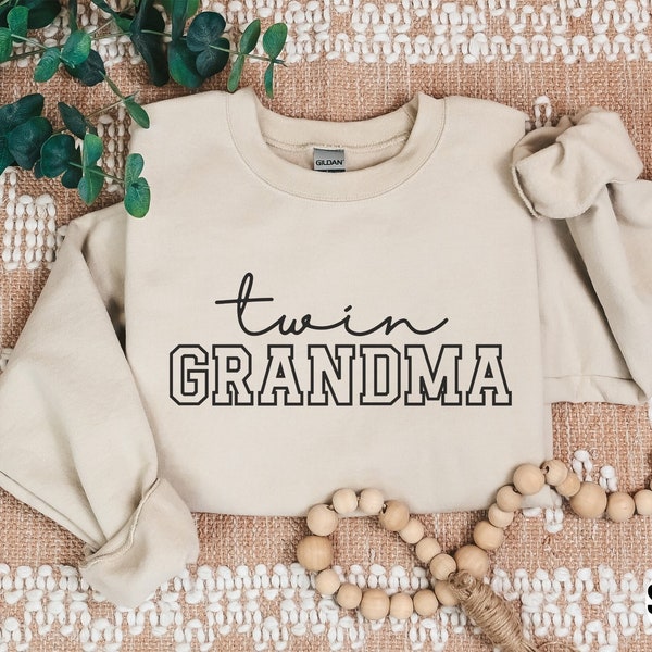 Twin Grandma Sweatshirt, Grandma of Twins Sweater, Twin Grandma Gift, Grandma Pullover, Grandma Crewneck, Twin Grandma Shirt, Twin Gammy