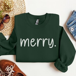 Christmas Sweatshirt, Merry Sweatshirt, Cute Christmas Sweaters, Holiday Sweatshirts Women, Simple Christmas Sweater, Xmas Shirts