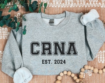 CRNA Sweatshirt, CRNA Nurse Gift, Custom Nurse Anesthetist Shirt, Nurse Anesthetist Sweatshirt, CRNA Gifts, Anesthetist Nurse Sweater
