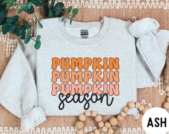 Pumpkin Sweatshirt, Pumpkin Season Sweater, Cute Fall Shirt, Halloween Sweater, Autumn Sweatshirt, Pumpkin Sweaters, Fall Crewneck