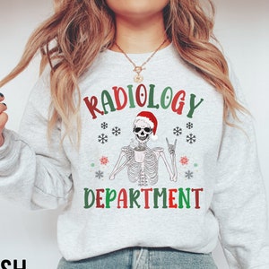 Radiology Christmas Sweatshirt, Radiologist Crewneck, Radiology Team Christmas Shirts, Rad Tech Sweater, Radiology Tech Xmas Sweatshirt