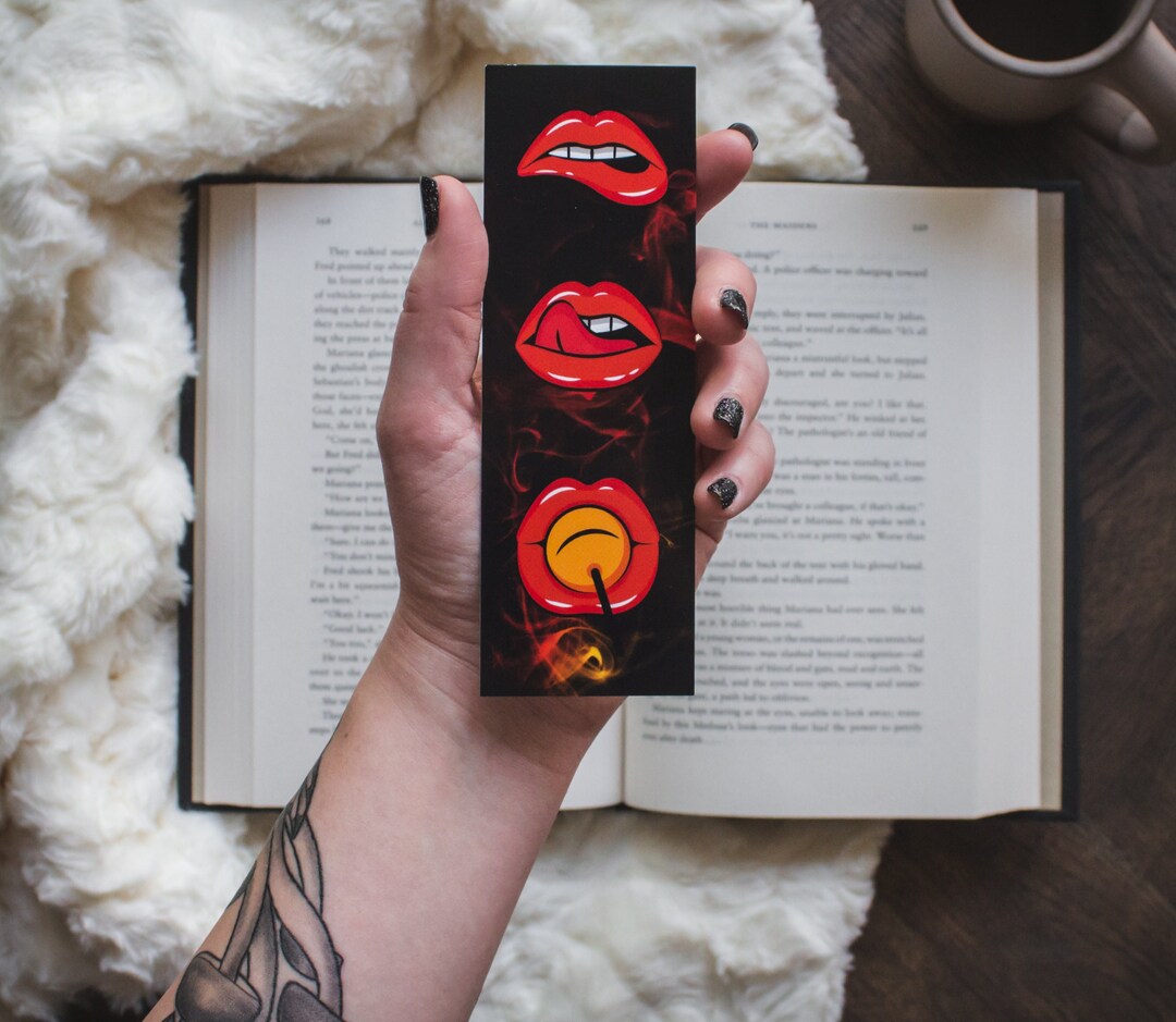 Give Me Lip Bookmark Smut Bookmark Smut Lover Spicy Etsy México
