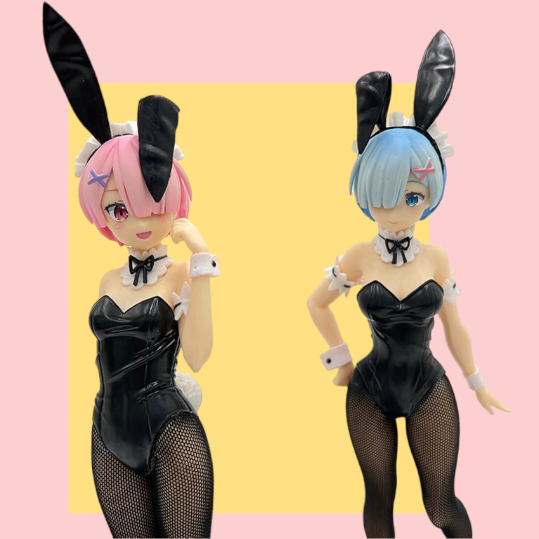 Bunny Maid Rem & Ram Figure Rezero 29cm Etsy
