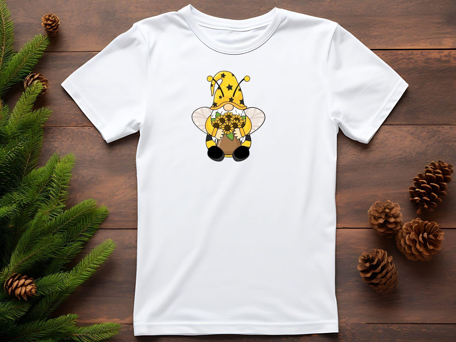 Bumble Bee Gnomes PNG: Sunflower Sublimation Design (digital Download ...