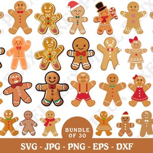 Homem-biscoito svg, mulher-biscoito svg, natal svg, pacote svgs, corte em camadas, png de pão de gengibre, dxf de pão de gengibre, eps de homem-biscoito