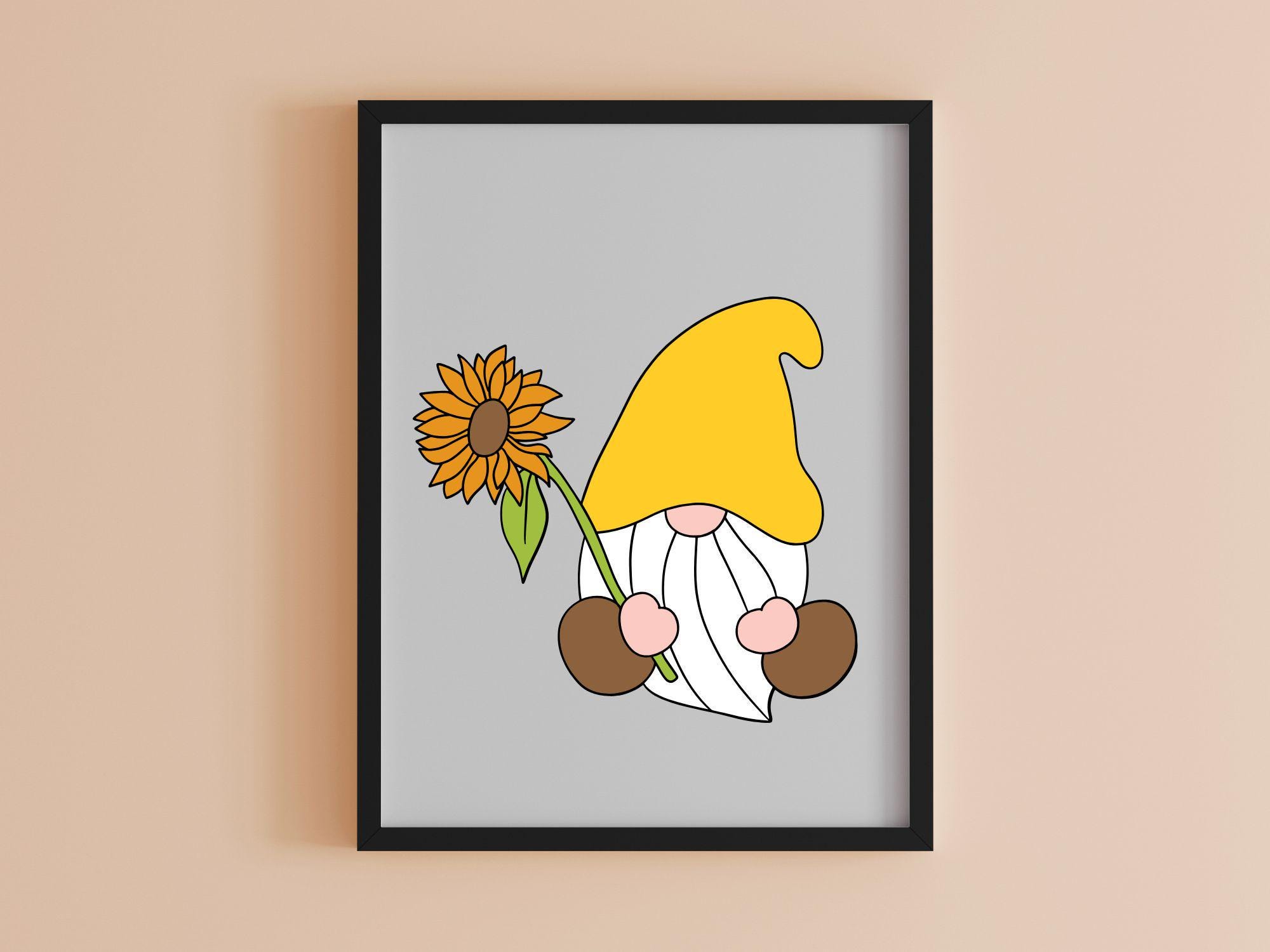 Bumble Bee Gnomes PNG: Sunflower Sublimation Design (digital Download ...