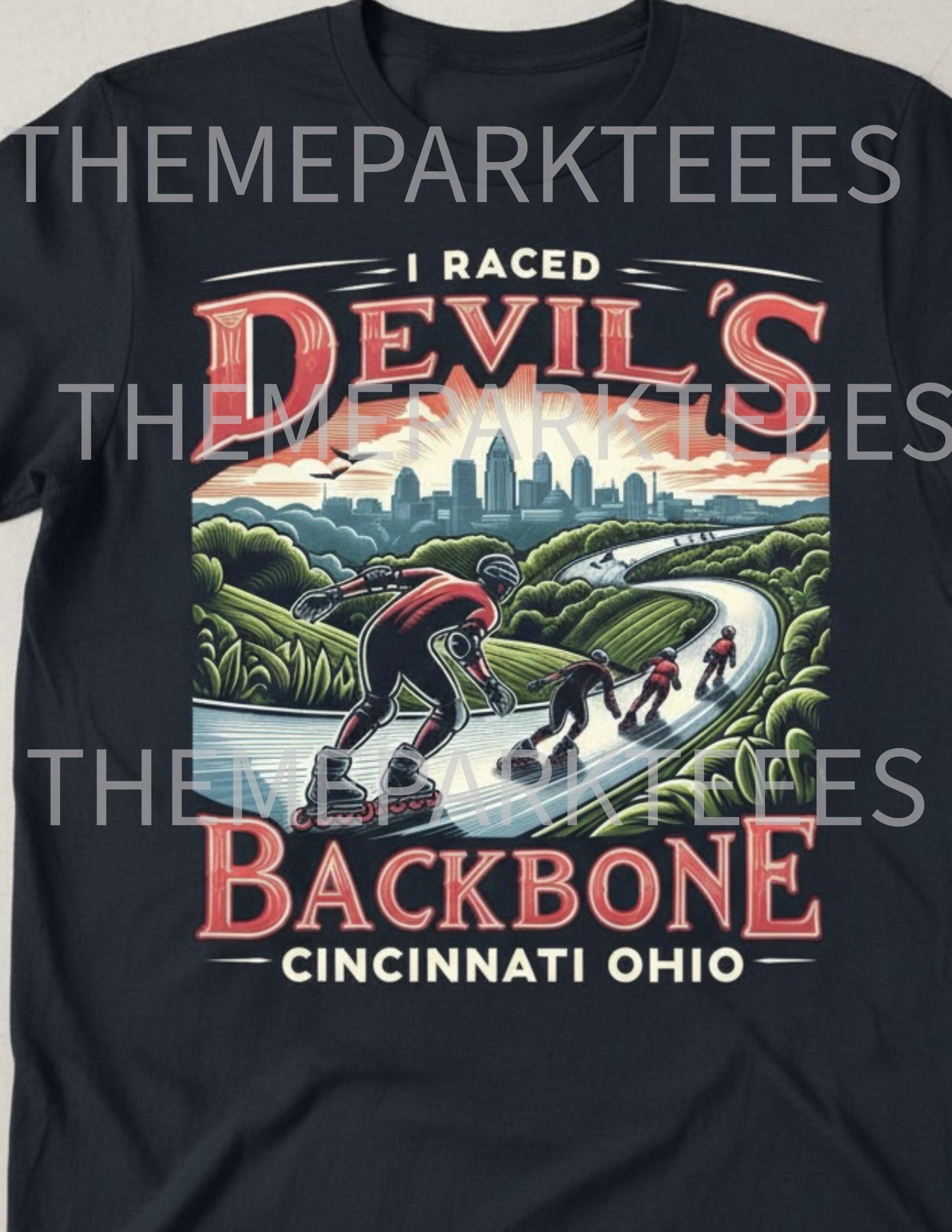 Airborne Movie T-shirt I Survived Devil's Backbone Cincinnati
