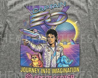Michael Jackson Tee, T-shirt Captain EO, Moonwalker, King of Pop