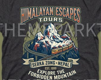 Disney Expedition Everest Shirt | Animal Kingdom Yeti Tee | Retro Disney World Vacation TShirt | WDW Roller Coaster Ride Matching Family