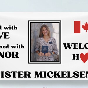 LDS Missionary Coming Home Banner- Custom Sign Template