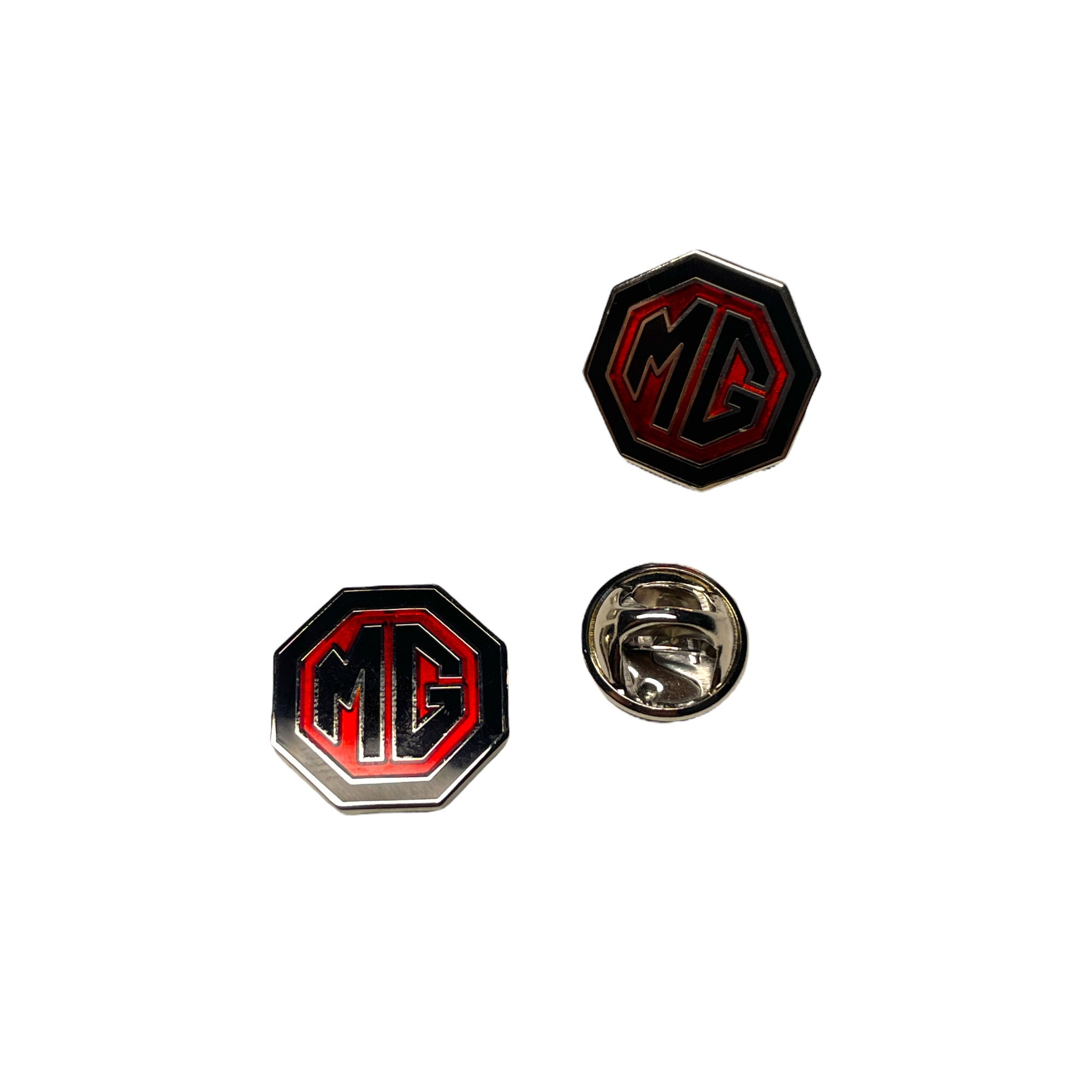 MG Lapel Pin Badge for Hat Tie Cap Jacket, MG on Union Jack Pin, Red ...