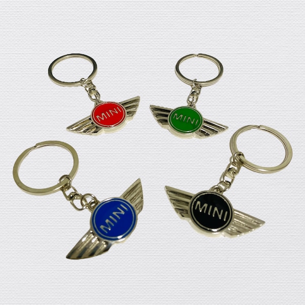 Mini Cooper Key Ring Green Red Black Blue Mini Cooper Key Fob Mini Cooper Enthusiast Gift Leather Car Keychain Classic Car Lover Gift