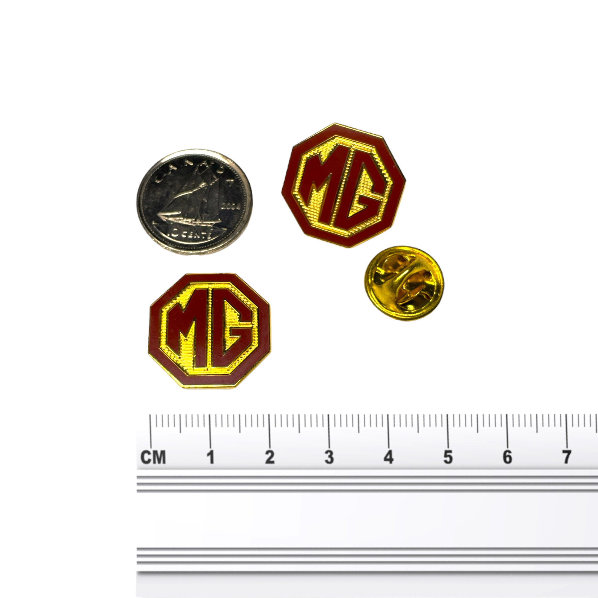 MG Lapel Pin Badge for Hat Tie Cap Jacket, MG on Union Jack Pin, Red ...