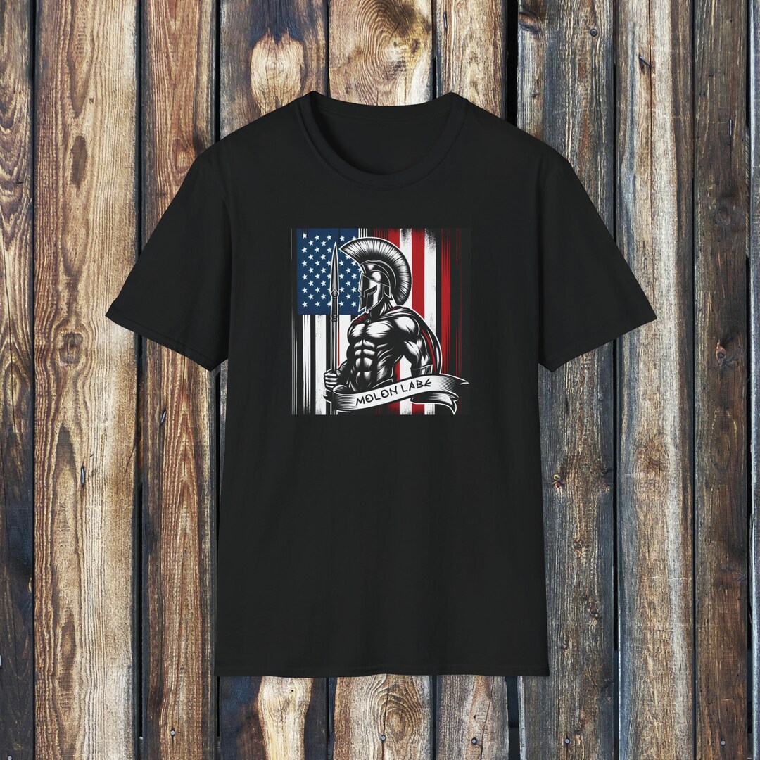 Molon Labe 1 Tee: Patriotic T-shirt Be Defiantly 2A With This Iconic ...