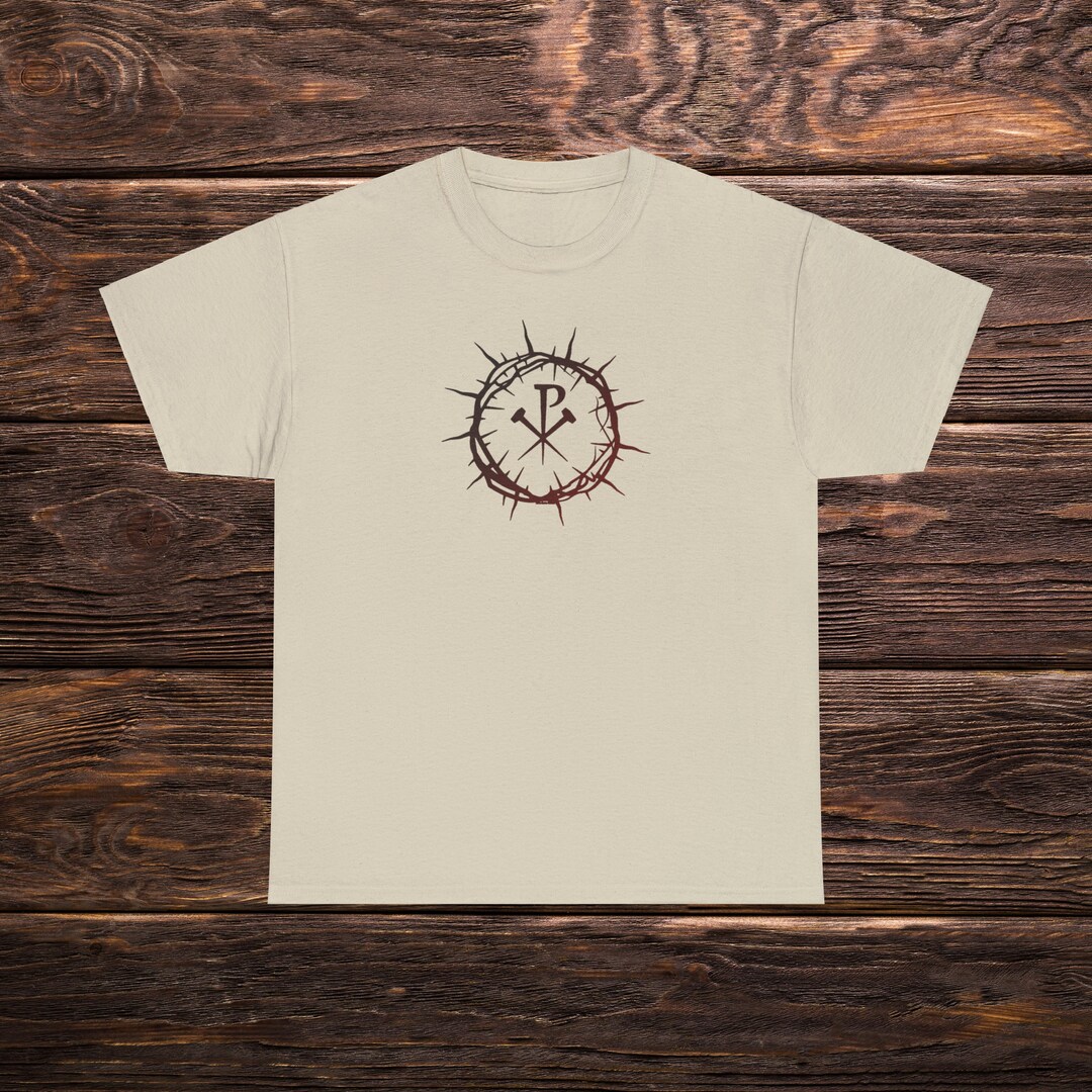 Chi Rho Crown of Thorns T-shirt - Etsy