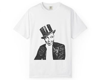 Vintage Josephine Baker Unisex T-shirt Featuring Top Hat Design, Retro Tee for Parties, Unique Gift, Casual Wear, Everyday Comfort