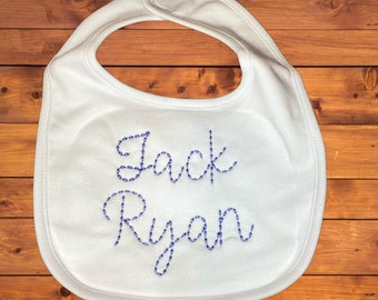 Personalized Embroidered Baby Bib