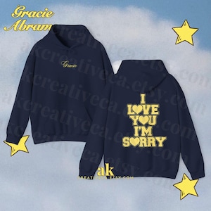kocham cię przepraszam gracie abrams inspirowana bluza z kapturem