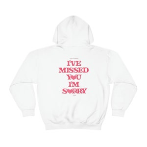 i miss you im sorry two sided gracie abrams hoodie image 3